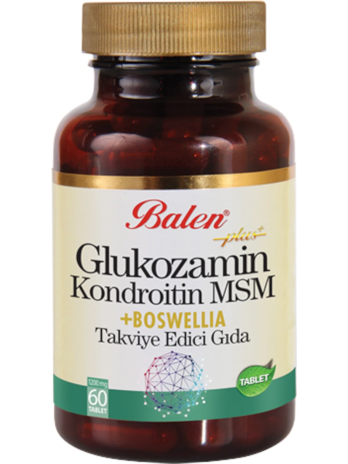 Balen Glukozamin Kondroitin MSM Boswellia 1200 mg 60 Tablet