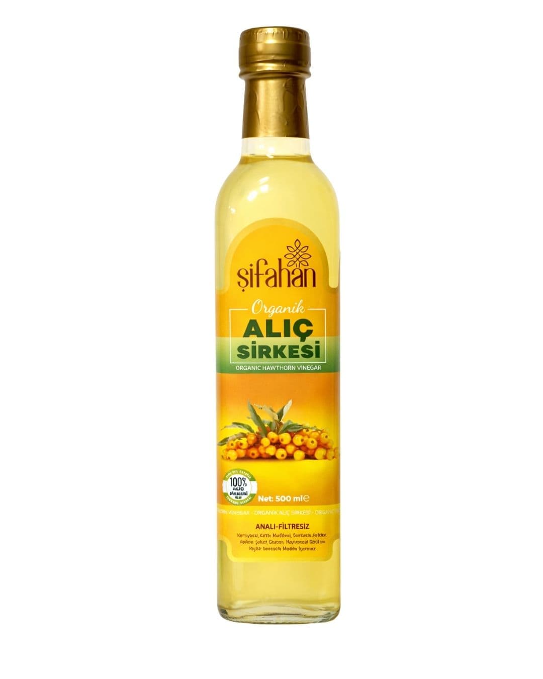 Şifahan Alıç Sirkesi 500 ml – Doğal Fermente