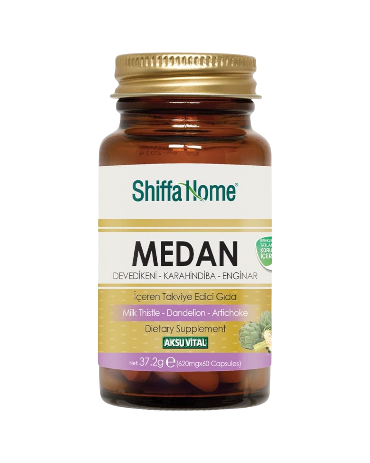 Shiffa Home Medan Kapsül – Enginar, Karahindiba & Devedikeni – 60 Kapsül