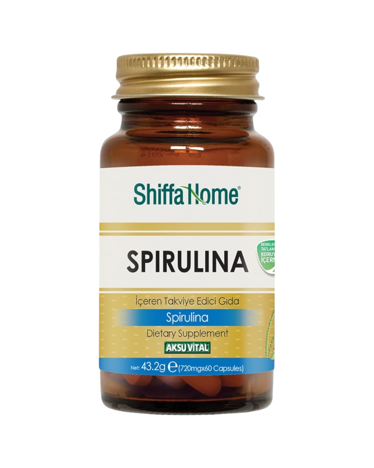 Shiffa Home Spirulina Kapsül (Doğal Spirulina Takviyesi)