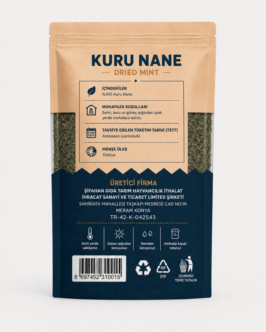 Şifahan Kuru Nane – Doğal Kurutulmuş Nane