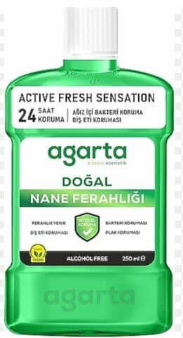 AGARTA DOĞAL AĞIZ BAKIM SUYU NANELİ *250 ML*