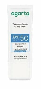 AGARTA DOĞAL GÜNEŞ KREMİ YAŞLANMA KARŞITI 50 SPF