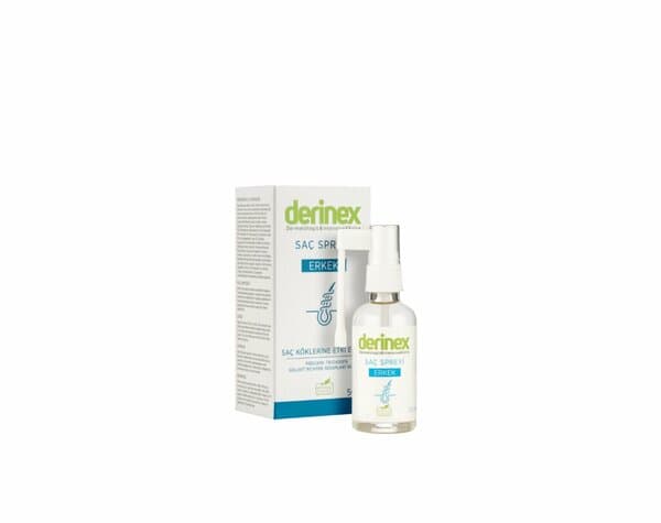 DERİNEX SAÇ DÖKÜLMESİNE KARŞI ETKİLİ SAÇ SPREYİ - ERKEK 50 ML