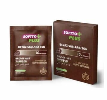SOFTTO PLUS KOYU KESTANE ŞAMPUAN 25 MLx10 ADET