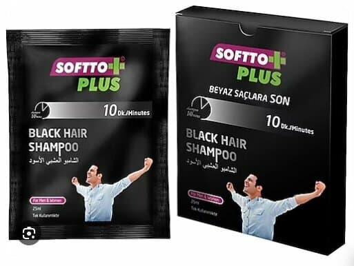 SOFTTO PLUS SİYAH ŞAMPUAN 25 MLx10 ADET