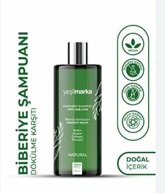 YEŞİL MARKA DOĞAL BİBERİYE ŞAMPUANI 250 ML