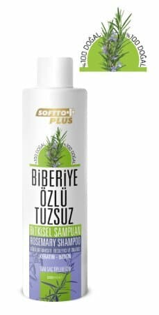 SOFTTO PLUS BİBERİYE ÖZLÜ TUZSUZ ŞAMPUAN 250 ML