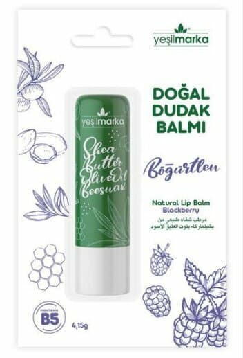 YEŞİL MARKA DOĞAL DUDAK BALM STANDI 24'LÜ