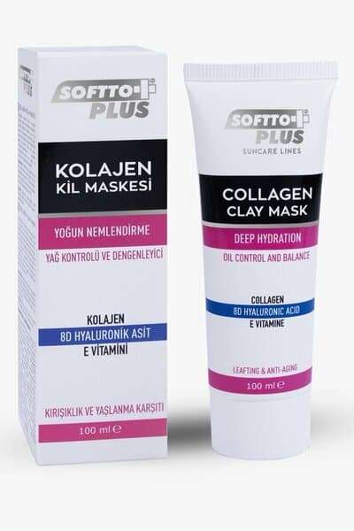 SOFTTO PLUS KOLAJEN KİL MASKESİ 100 ML