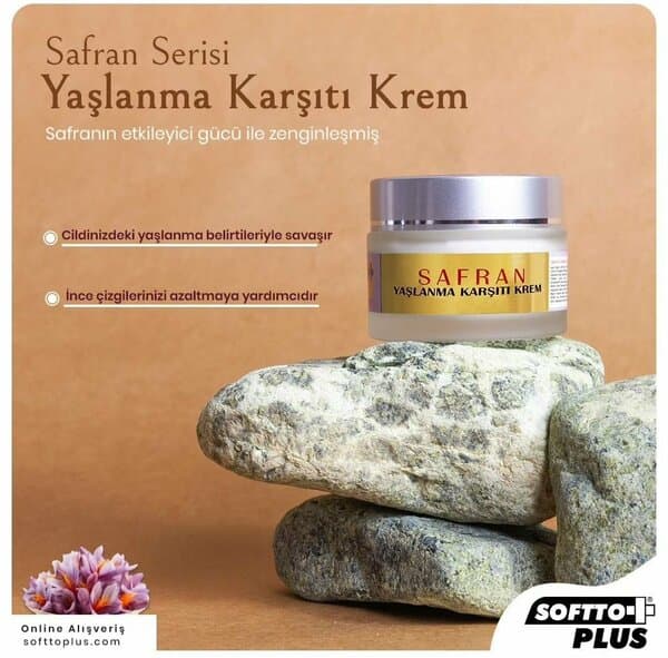 SOFTTO PLUS SAFRAN YAŞLANMA KARŞITI CİLT KREM 50 ML
