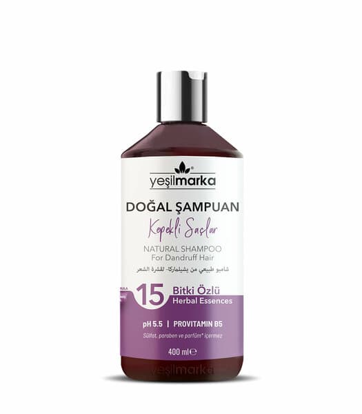 YEŞİL MARKA DOĞAL ŞAMPUAN - KEPEKLİ SAÇLAR İÇİN 400 ML