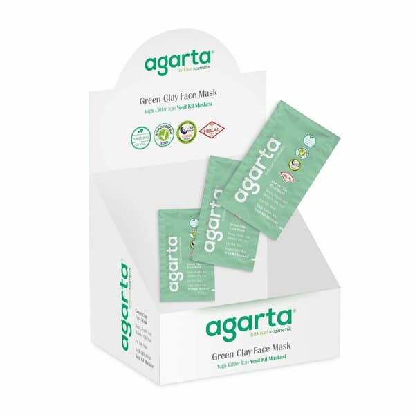 AGARTA DOĞAL YEŞİL KİL YÜZ MASKESİ 10 ML