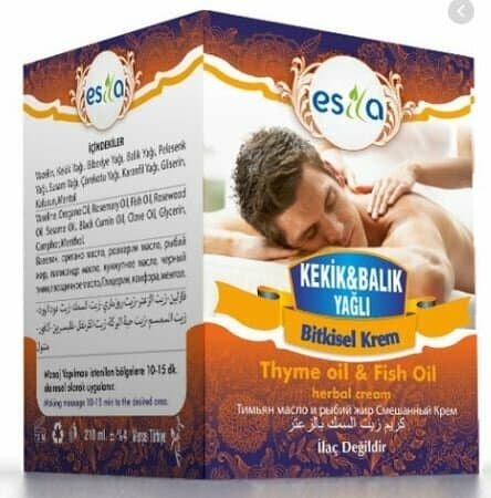 ESİLA KEKİK & BALIK YAĞLI KREMİ 210 ML