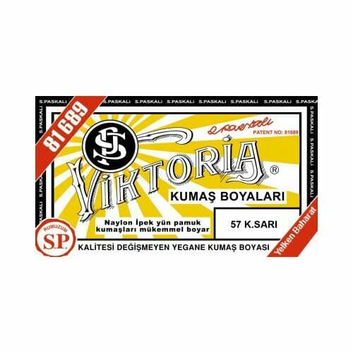 VİKTORİA KUMAŞ BOYASI K.SARI (N:57)