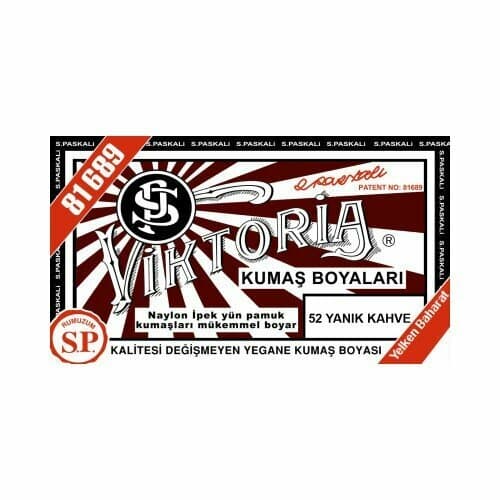 VİKTORİA KUMAŞ BOYASI YANIK KAHVE (N:52)