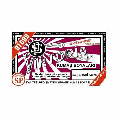 VİKTORİA KUMAŞ BOYASI ŞARABİ KOYU (N:53)
