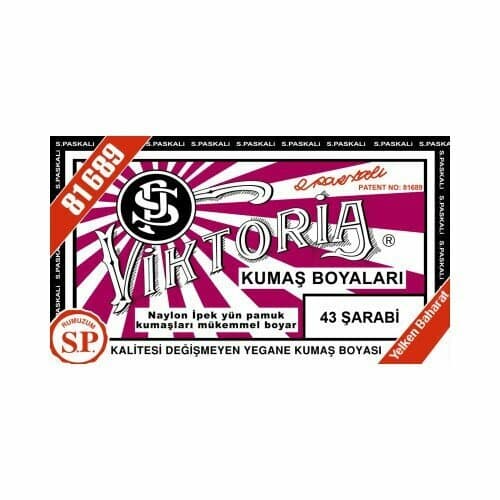 VİKTORİA KUMAŞ BOYASI ŞARABİ (N:43)