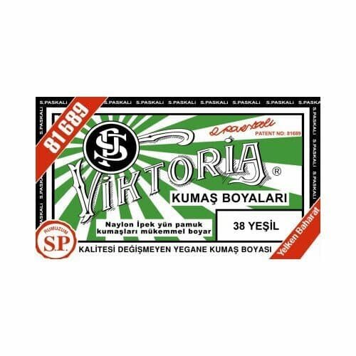 VİKTORİA KUMAŞ BOYASI YEŞİL (N:38)