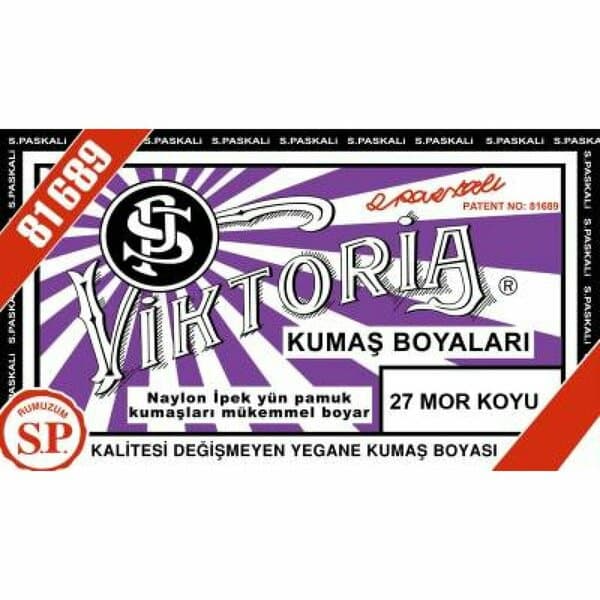 VİKTORİA KUMAŞ BOYASI MOR KOYU (N:27)