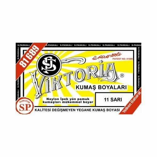 VİKTORİA KUMAŞ BOYASI SARI (N:11)