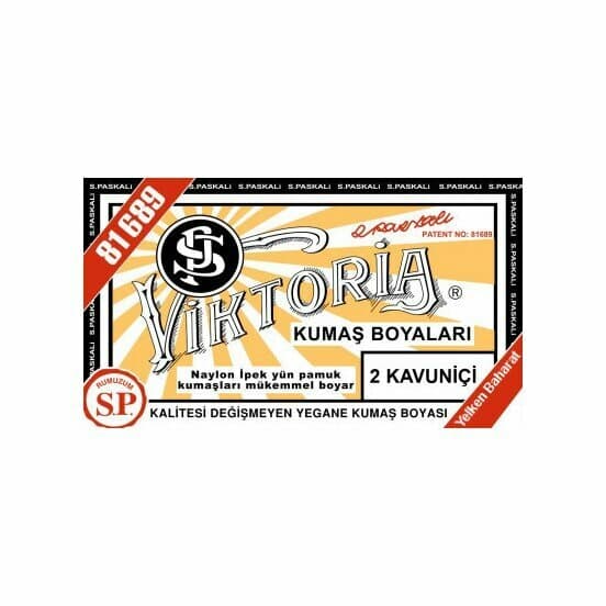VİKTORİA KUMAŞ BOYASI KAVUNİÇİ (N:2)