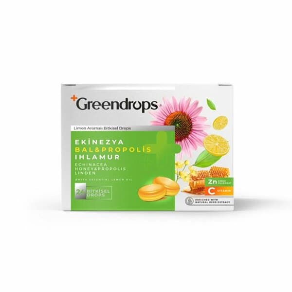GREENDROPS EKİNEZYA & BAL & PROPOLİS & IHLAMUR 24 BİTKİSEL DROPS