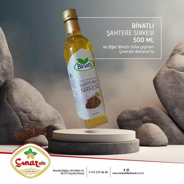 BİNATLI ŞAHTERE SİRKESİ 500 ML