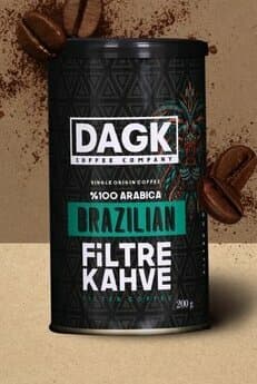 DAGK BRAZILIAN %100 ARABICA FİLTRE KAHVE 200 GR TENEKE