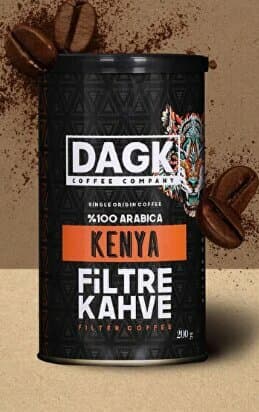DAGK KENYA %100 ARABICA FİLTRE KAHVE 200 GR TENEKE
