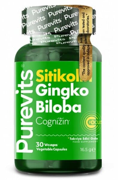 PUREVITS GİNKGO BİLOBA & SİTİKOLİN FOCUS COMPLEX 400MGX 30 V-CAP