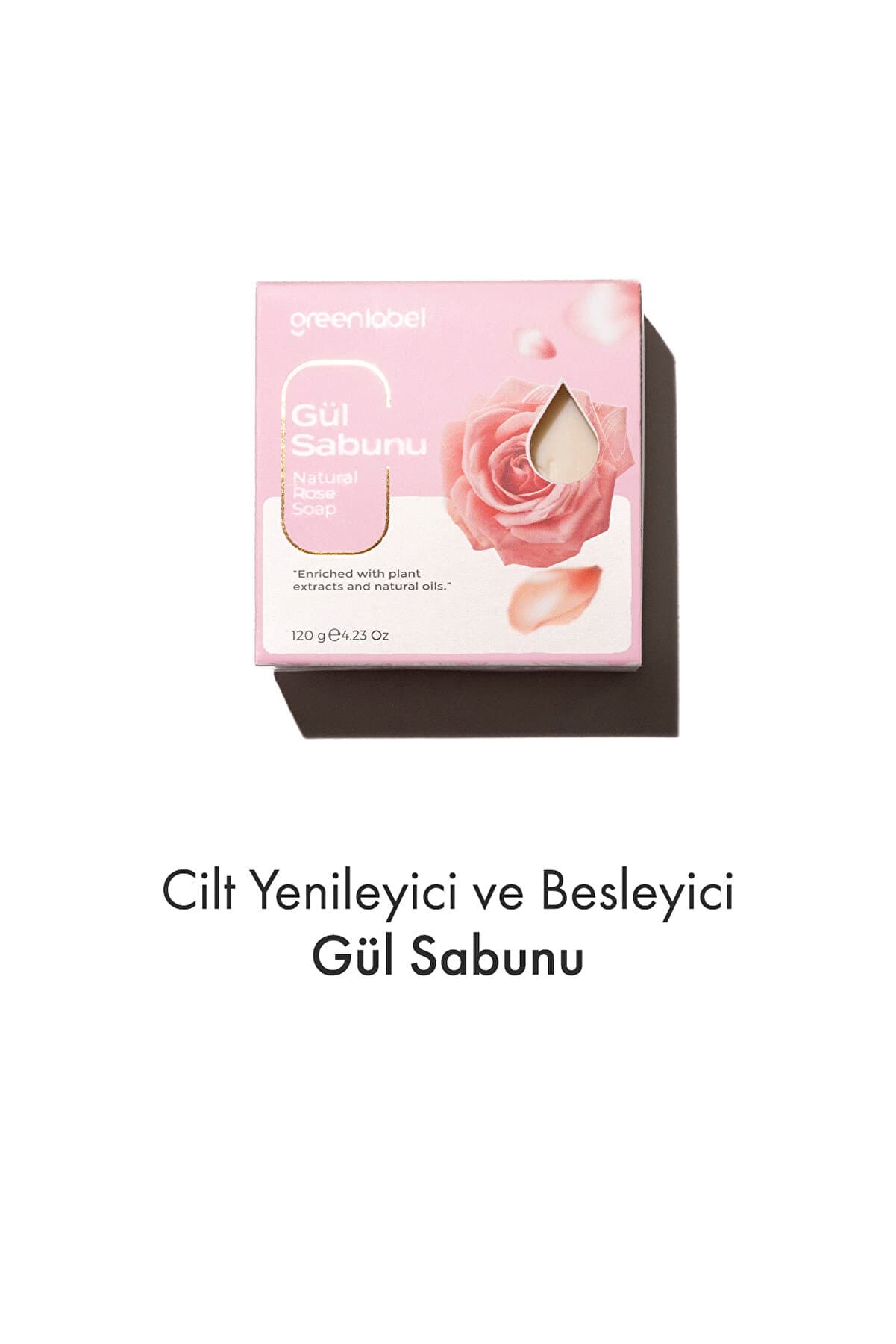 Green Label Gül Sabunu Natural Cilt Yenileyici Ve Besleyici 120gr.