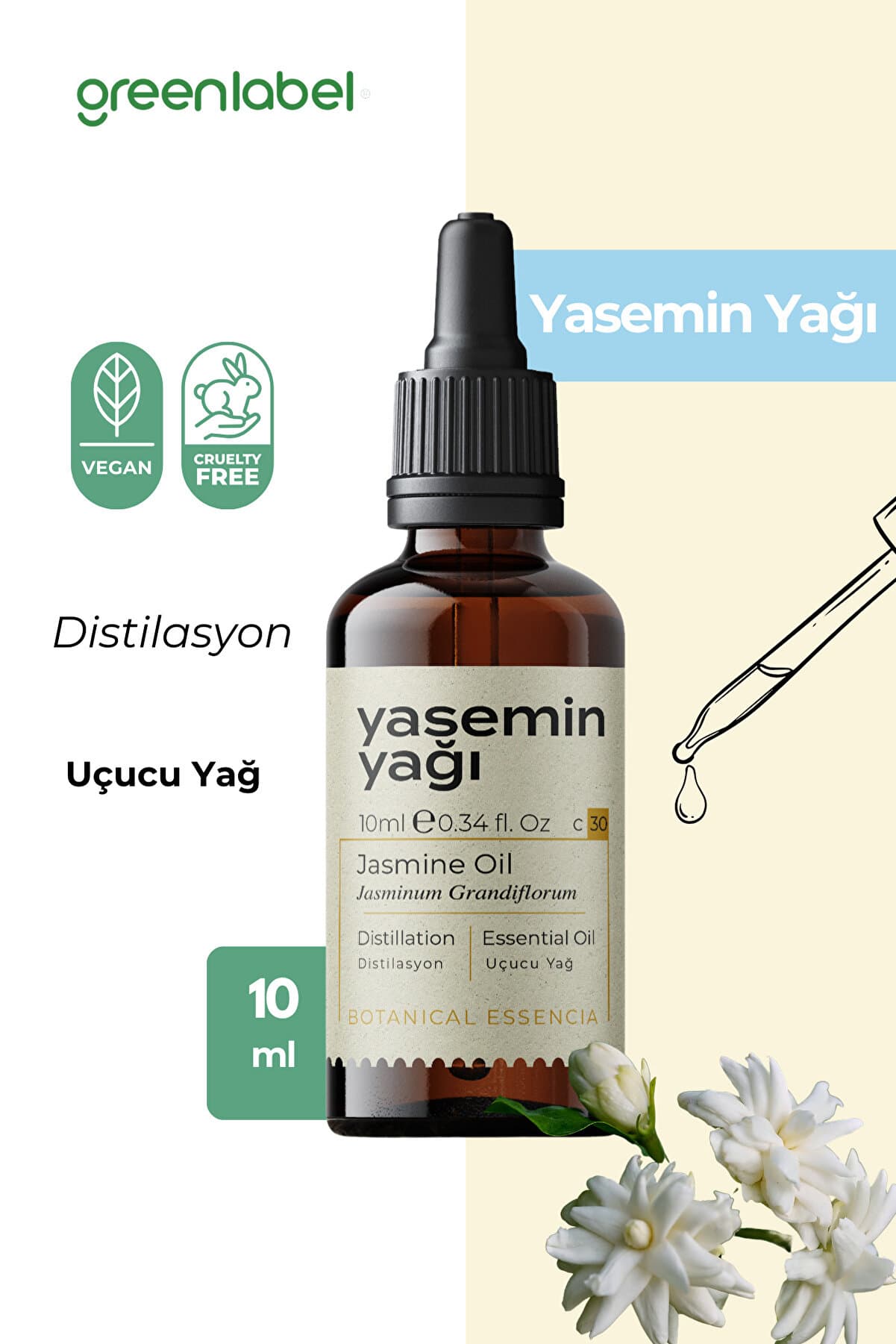 Green Label Yasemin Yağı %100 Doğal Ve Saf 10ml