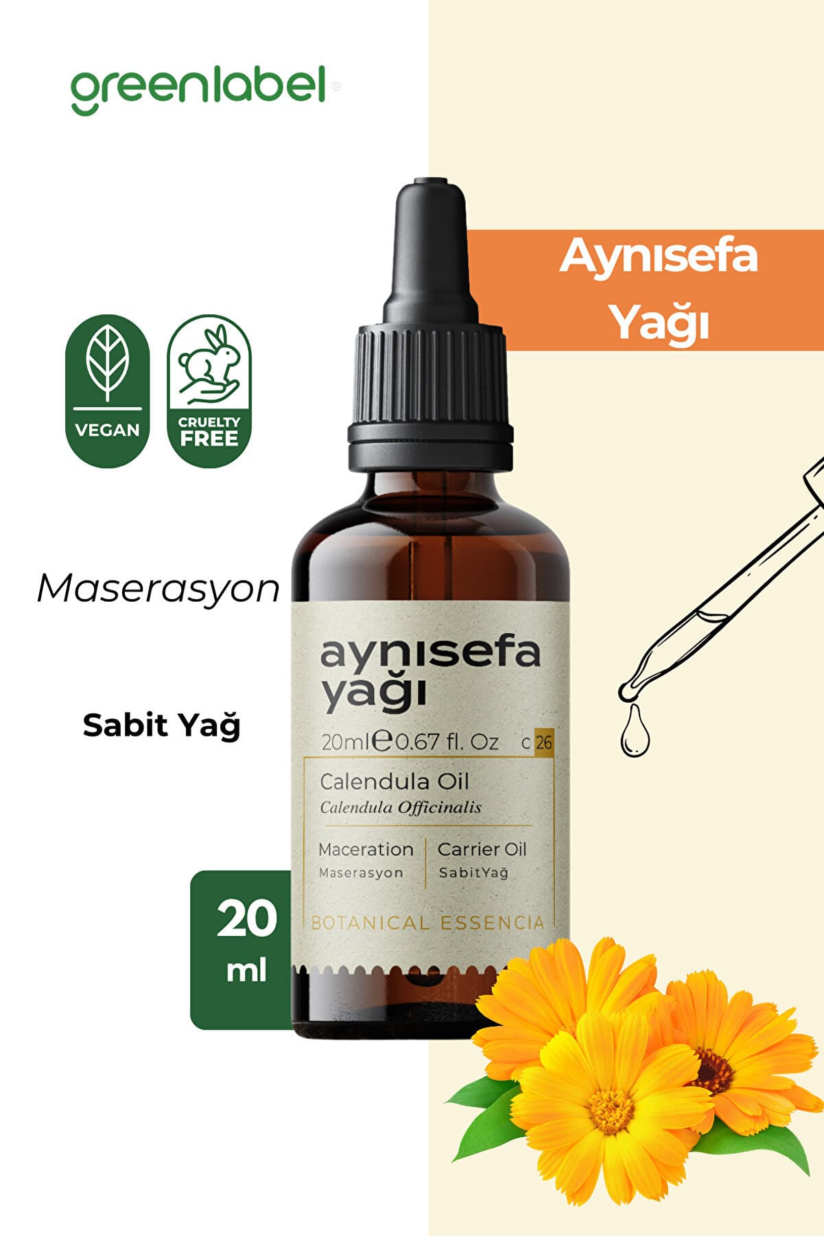 Green Label Aynısefa Yağı 20 ml