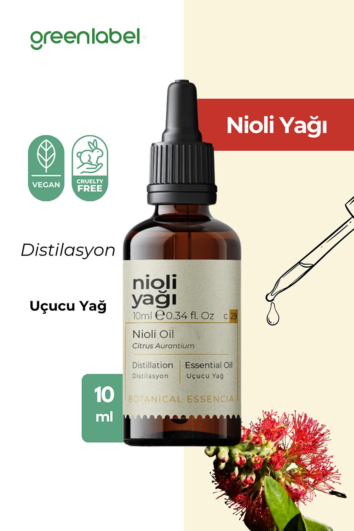 Green Label Nioli Yağı %100 Doğal Ve Saf 10ml