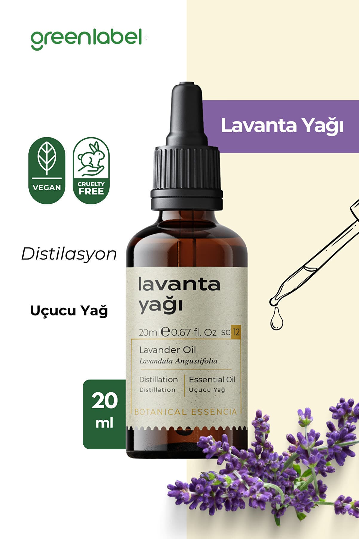 Green Label Lavanta Yağı 20 Ml.