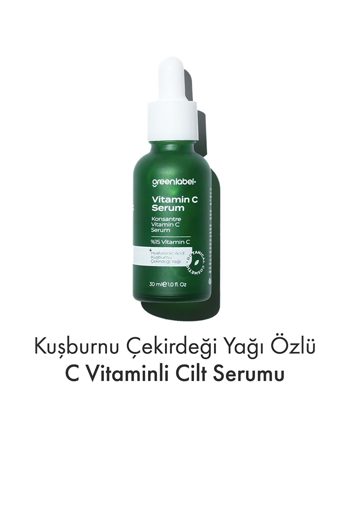 Green Label Kuşburnu Çekirdeği Yağı Özlü C Vitamini Cilt Serumu Canlandırıcı Ve Aydınlatıcı Etkili 30 ml