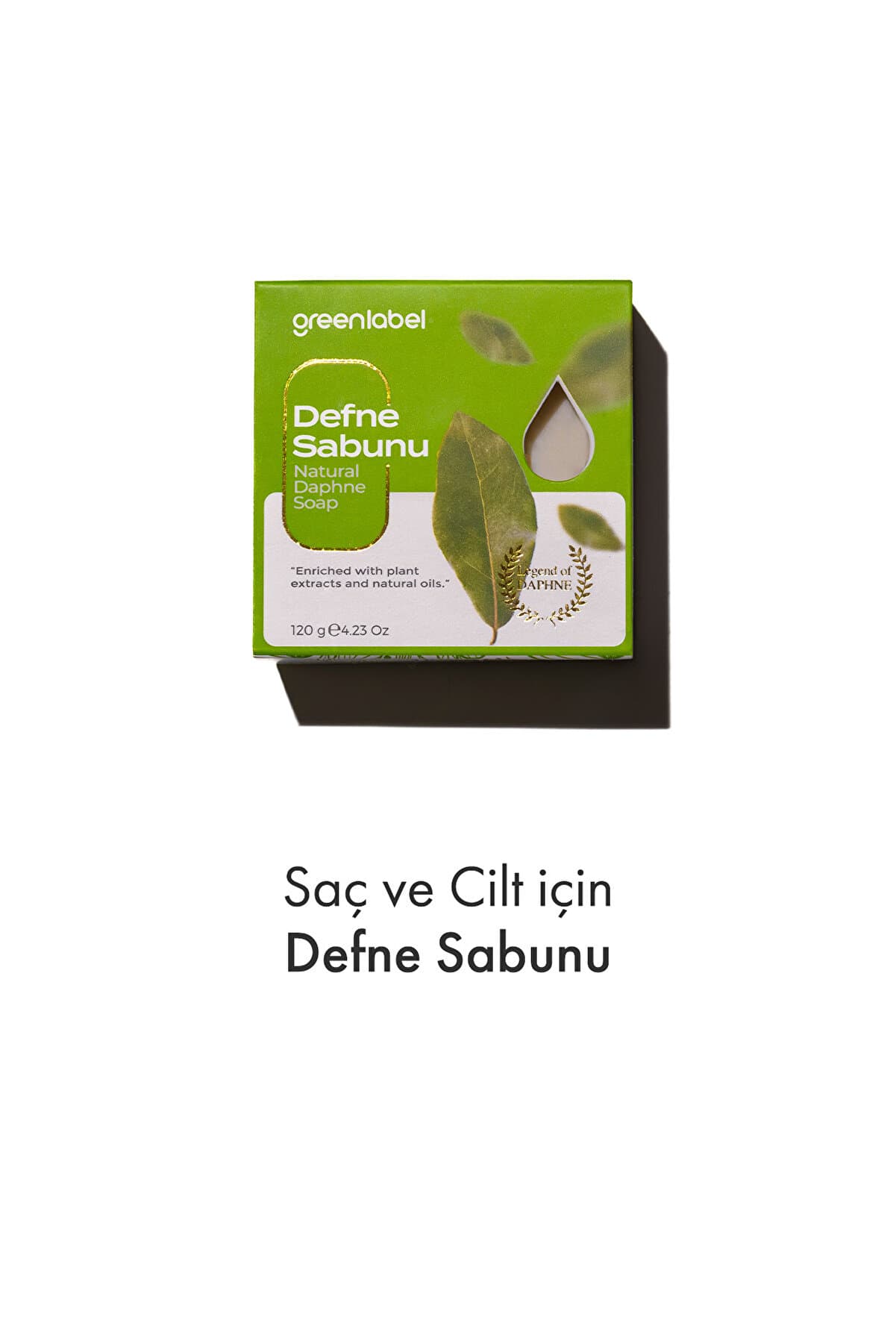 Green Label Defne Sabunu Natural Saç Ve Cilt Için 120gr.