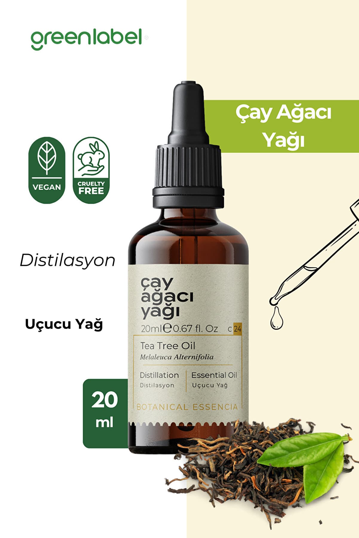 Green Label Çay Ağacı Yağı 20 Ml.
