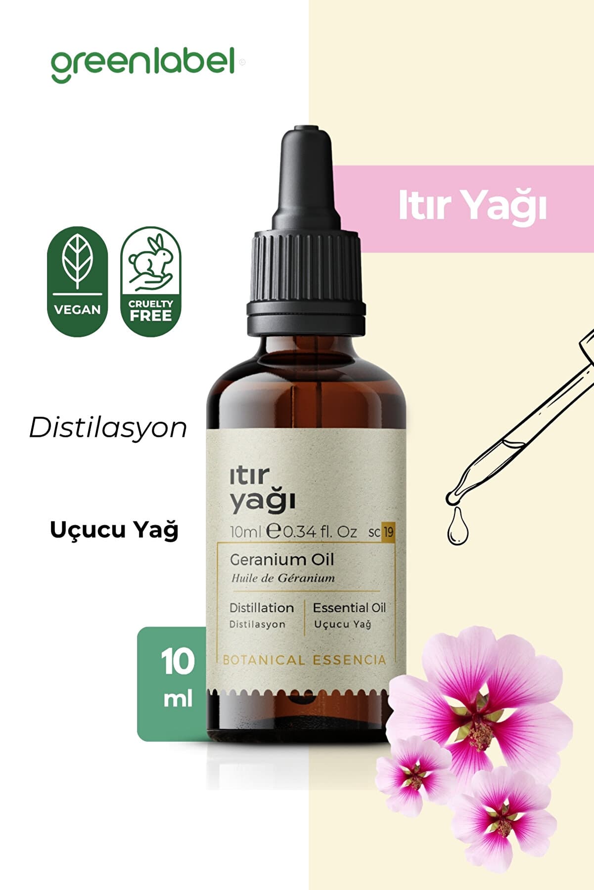 Green Label Itır Yağı %100 Saf Doğal Ve Organik 10ml