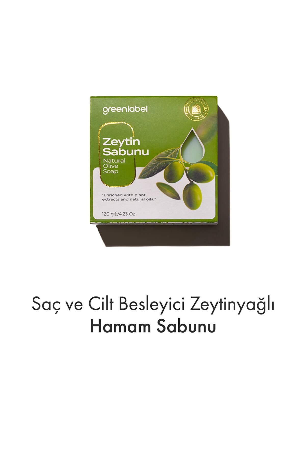 Green Label Zeytinyağı Sabunu Natural Saç Ve Cilt Besleyici 120gr.