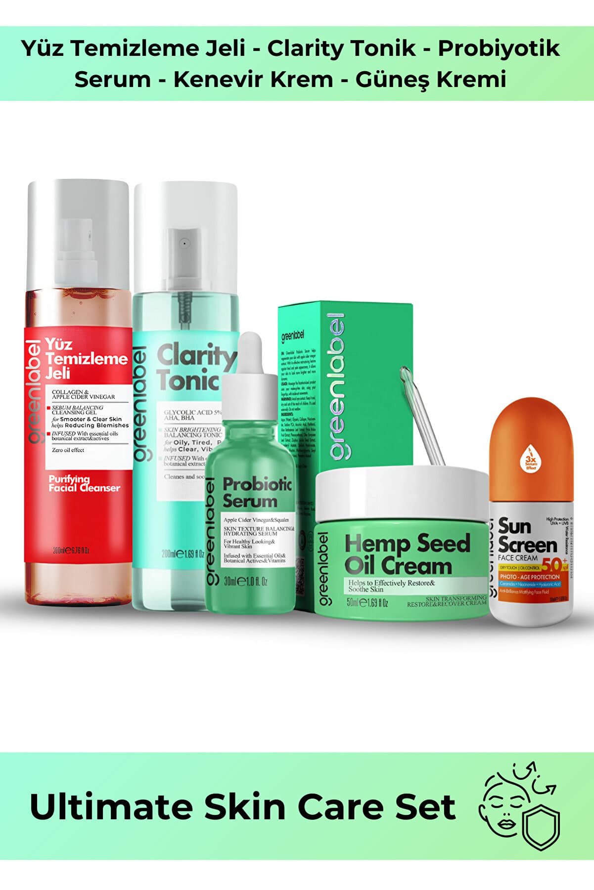 Green Label Ultimate Skin Care Tam Donanımlı Cilt Bakım Seti