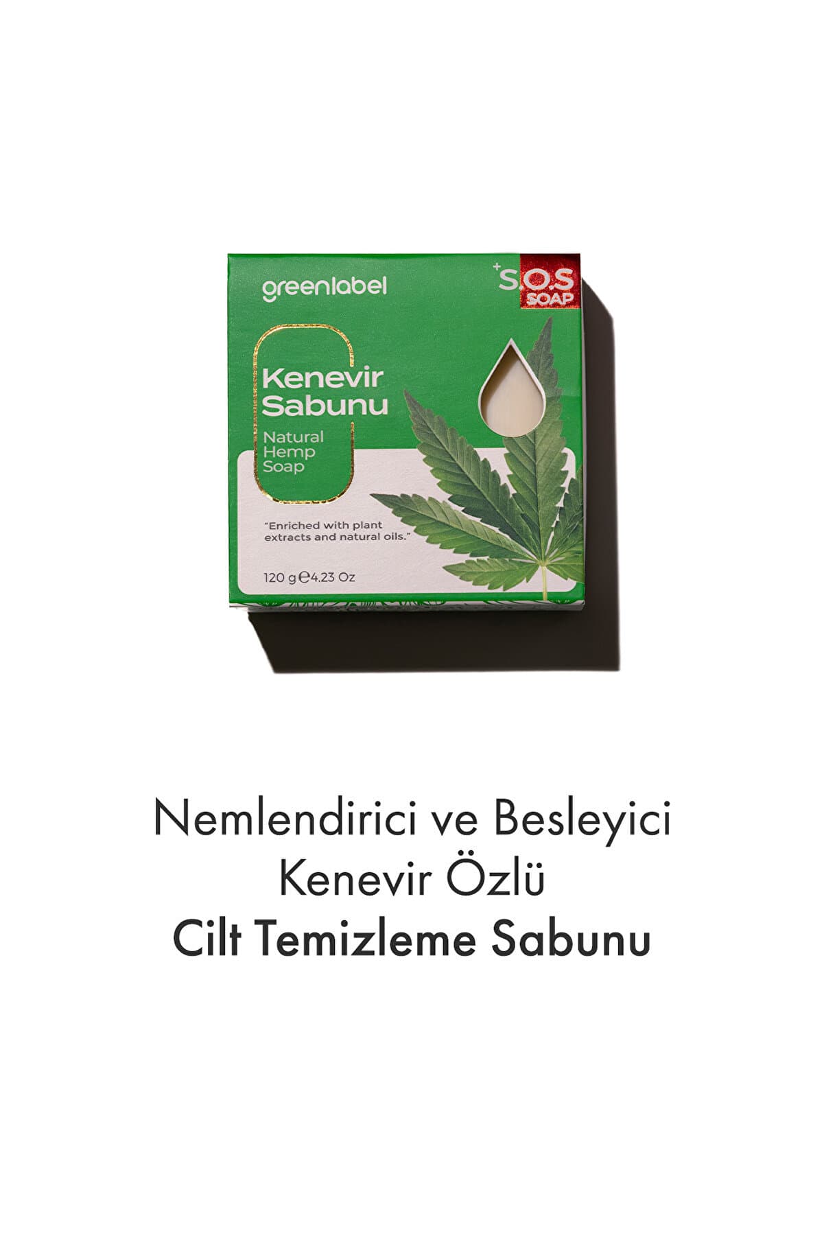 Green Label Kenevir Sabunu Natural 120gr.