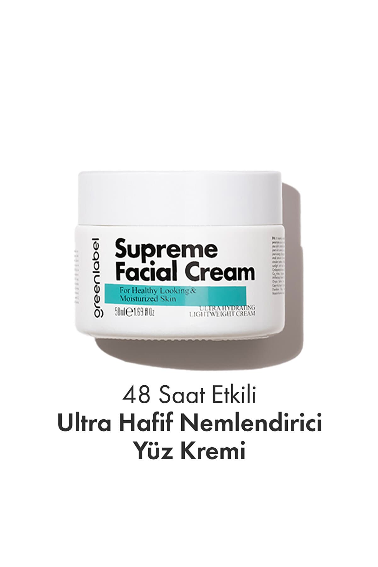 Green Label Ultra Nemlendirme Etkili Supreme Facial Yoğun Nemlendirici Yüz Bakım Kremi