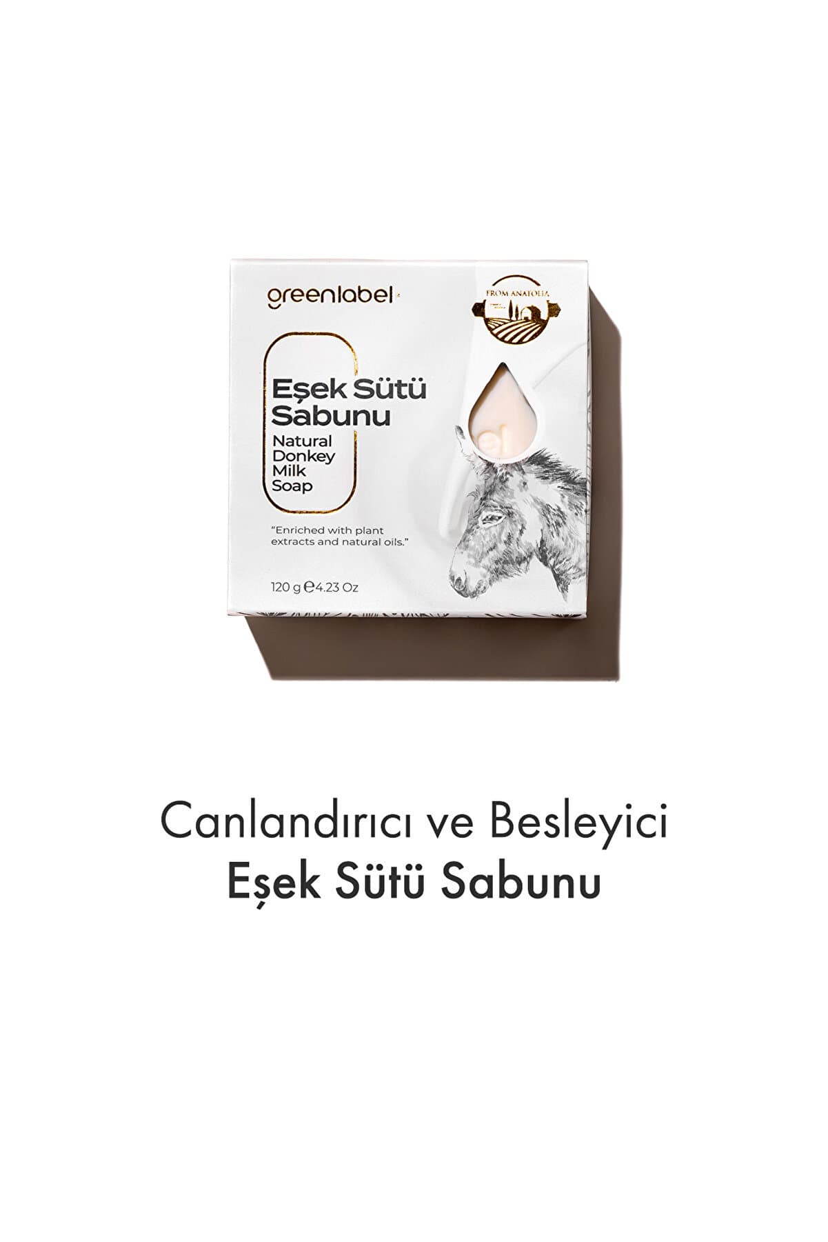 Green Label Eşek Sütü Sabunu Natural Canlandırıcı Ve Besleyici 120gr.