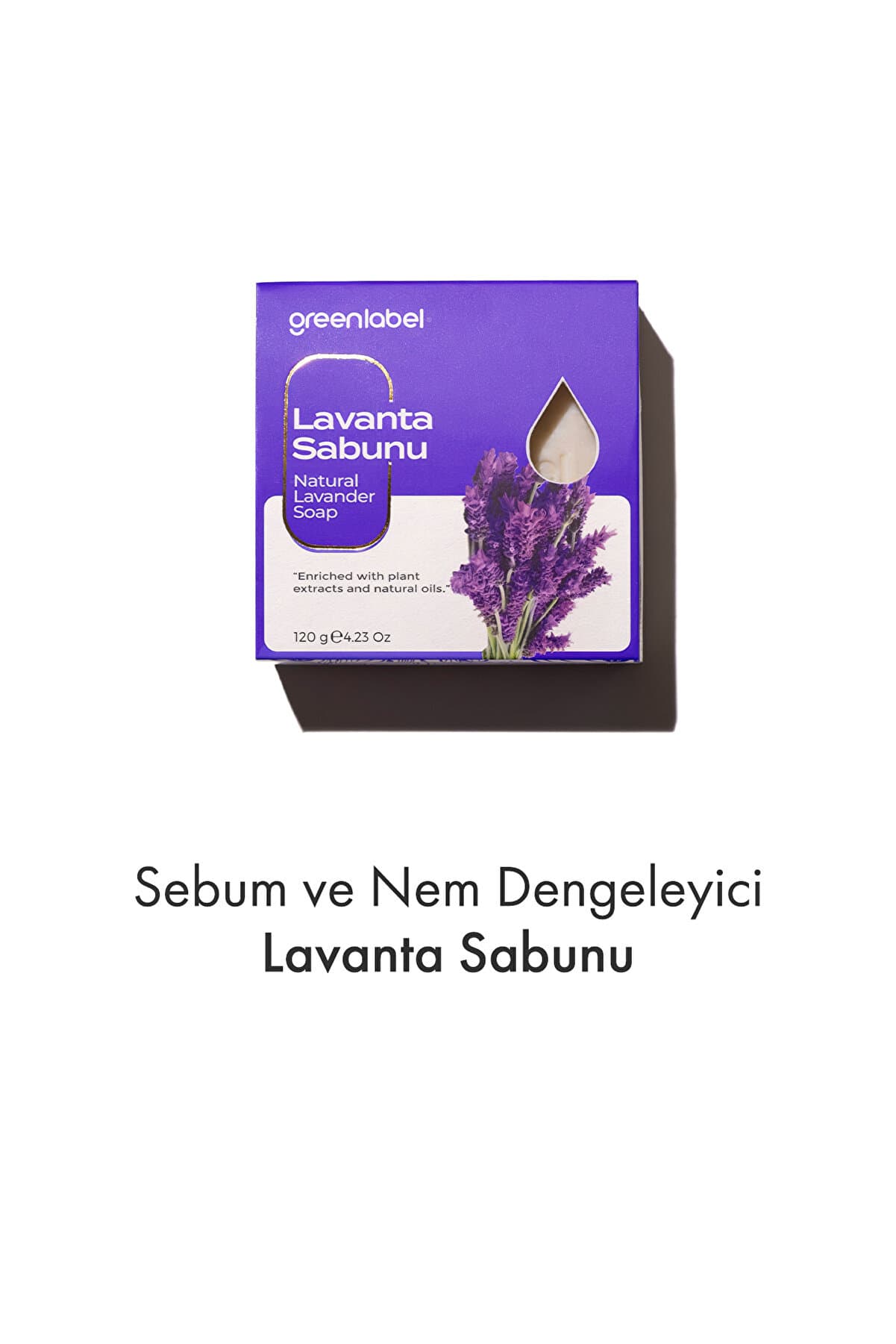 Green Label Lavanta Sabunu Natural Sebum Ve Nem Dengeleyici 120gr.