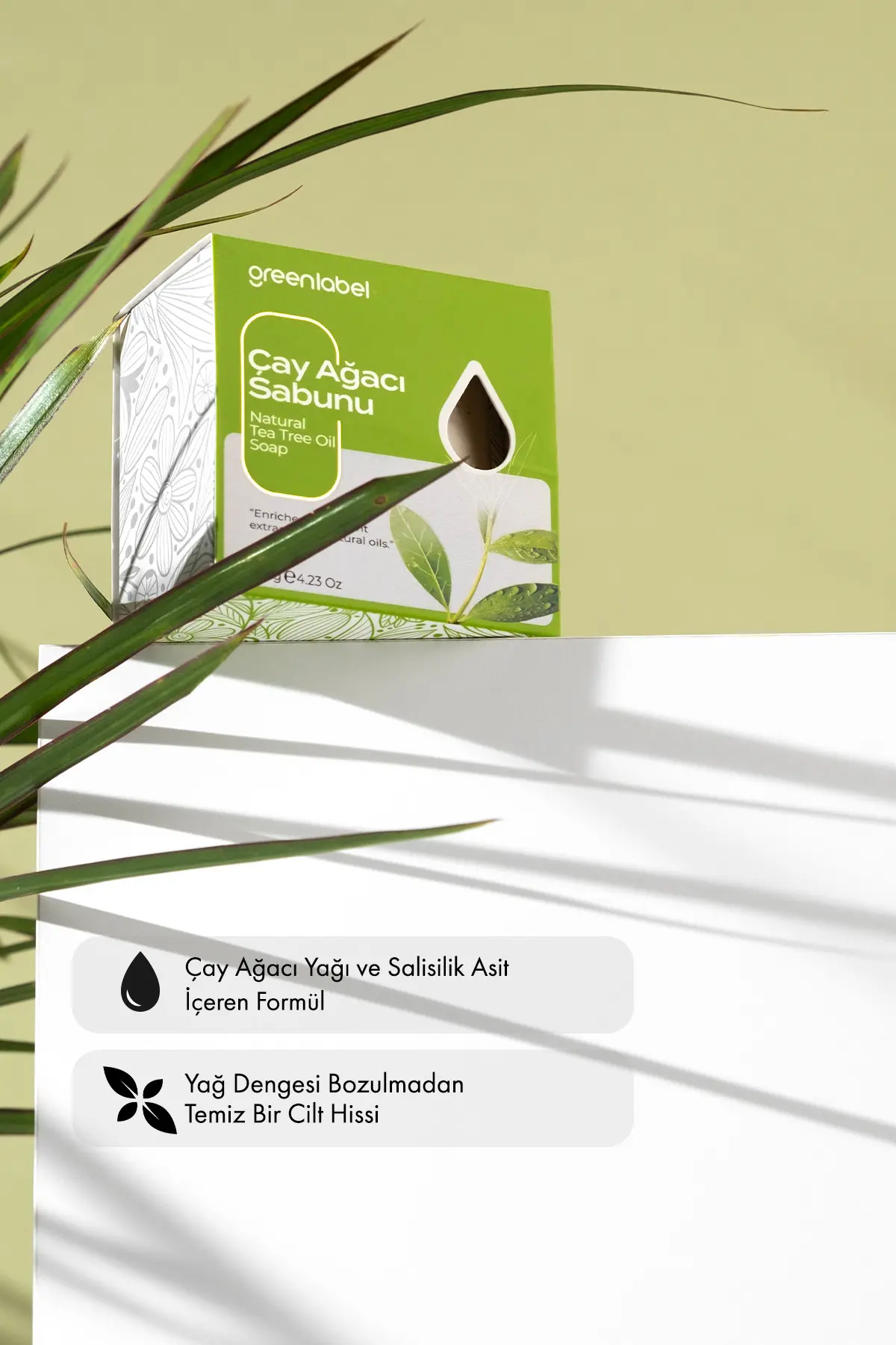 Green Label Çay Ağacı Sabunu Natural Sivilce Ve Akne Karşıtı 120 Gr.