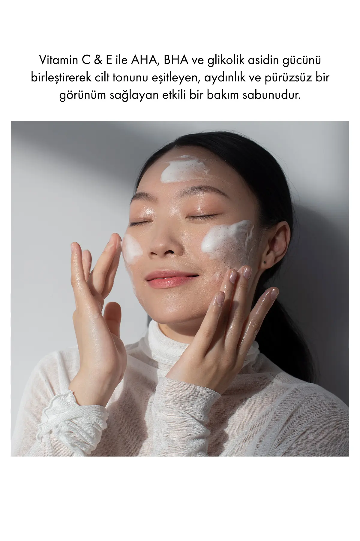 Green Label 3'lü Kore Leke Karşıtı ve Beyazlatıcı Sabun Vitamin C & E AHA, BHA ve Glikolik Asit