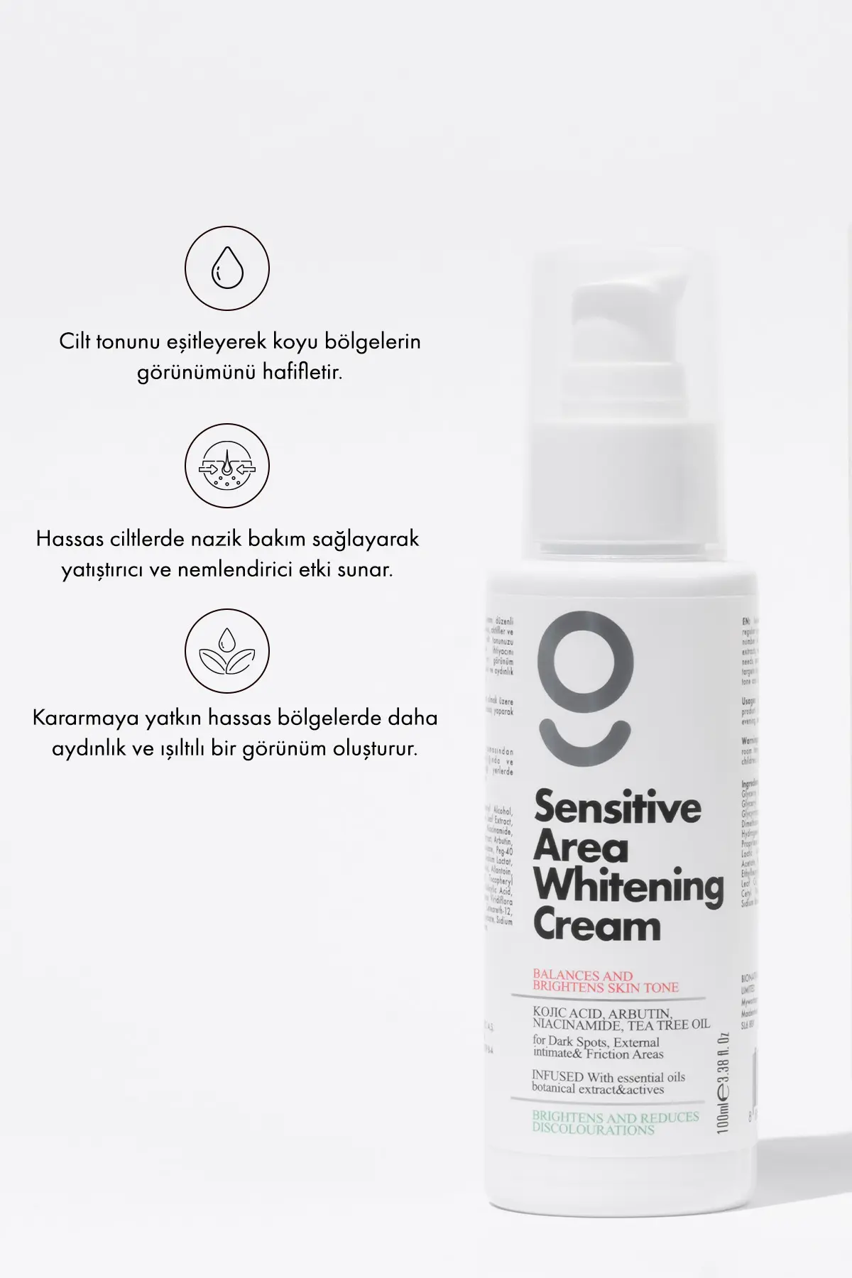 Green Label Dış Genital Bölge Intim Beyazlatıcı Ve Kararma Karşıtı Ph Dengeli Korean Double White Krem 100 ml