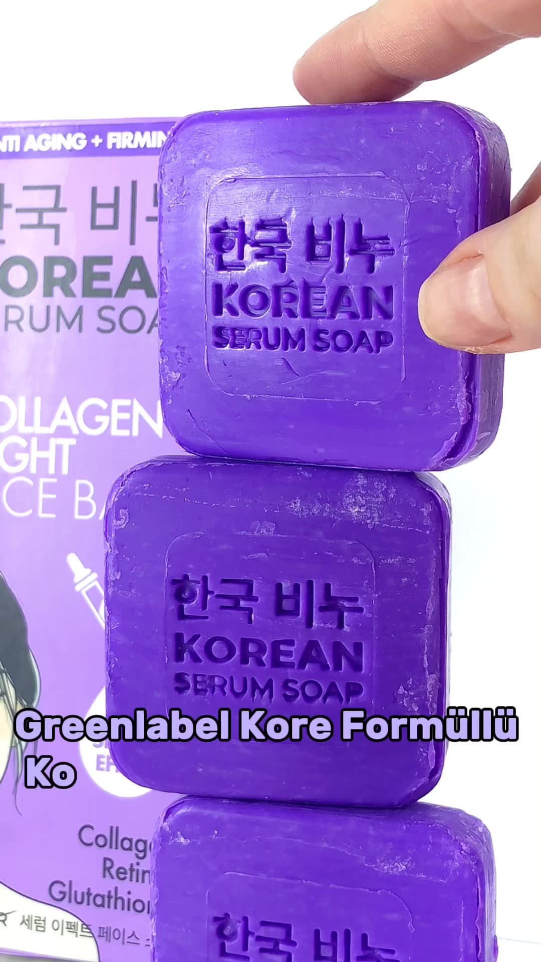 Green Label 3'lü Kore Kolajen Gece Sabunu Yaşlanma Karşıtı, ve Sıkılaştırıcı Kore Sabunu